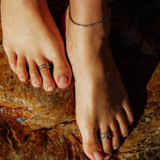 Anklets and Toe Rings in Silver and Gold by Scream Pretty