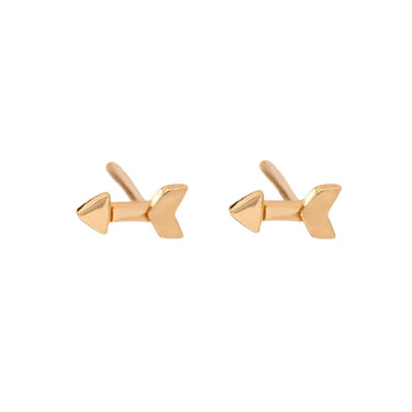 Gold Arrow Stud Earrings | Minimal Stud Earrings