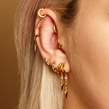Small hoops for cartilage and lobe piercings