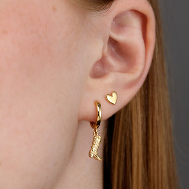 Cowboy Boot Charm Hoop Earrings | Wild West Hoop Earrings | Scream Pretty