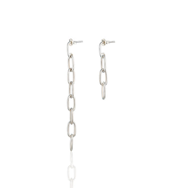 Mismatched Chain Drop Earrings