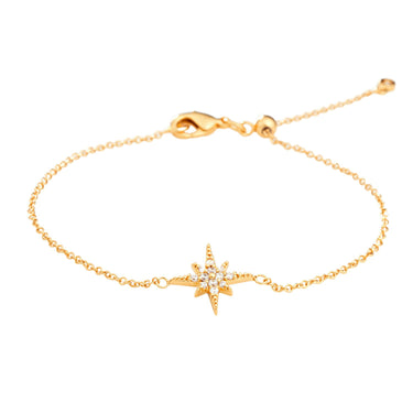 Starburst Bracelet with Slider Clasp | Silver & Gold Celestial Star Bracelet | Scream Pretty