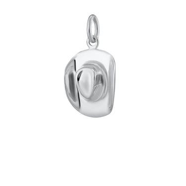 Silver Cowboy Hat Charm