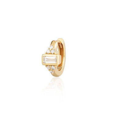 Audrey Gold Huggie Hoop Single Earring for Curated Ear by Scream Pretty