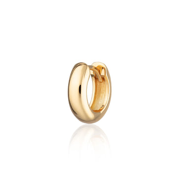 Gold chunky hoop earring for cartilage and lobe piercings by Scream Pretty