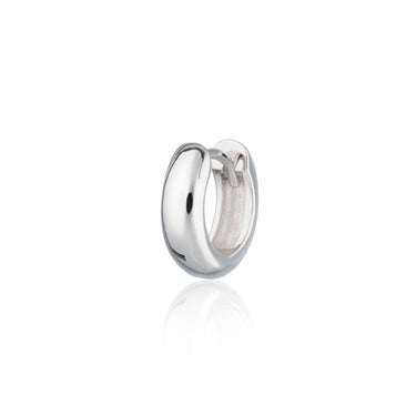 Silver chunky hoop earring for cartilage and lobe piercings by Scream Pretty