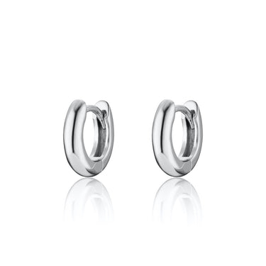 Silver Mini Huggie Hoop Earrings