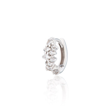 Stardust Silver Huggie Hoop Earring by Scream Pretty