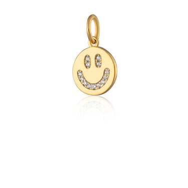 Gold Smiley Face Charm