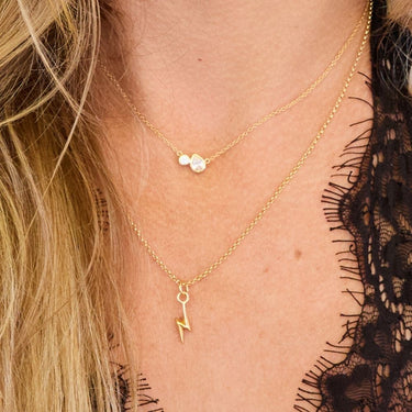 Toi Et Moi Necklace and Lightning Bolt Pendant Necklace