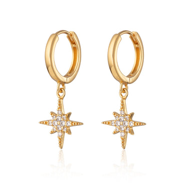 Starburst Hoop Earrings | Celestial Star Hoop Earrings | Scream Pretty