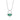 Green Emerald Snake Chain Pendant Necklace | Green Pendant Necklace for Women by Scream Pretty