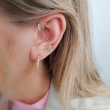 Mix Tape Stud Earrings by Scream Pretty