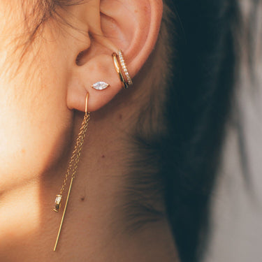 Crystal Droplet Stud Earrings  earrings by Scream Pretty