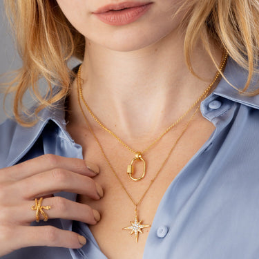 Oval Carabiner Charm Lock for Charm Collector Necklace | Scream Pretty
