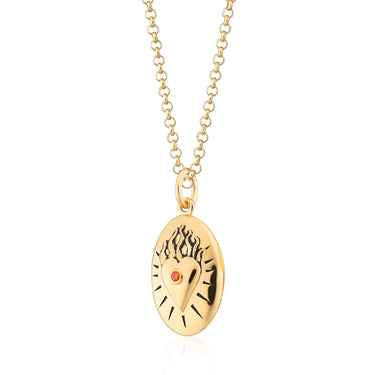 Flaming Heart Locket Necklace | Love Pendant Necklaces for Women by Scream Pretty
