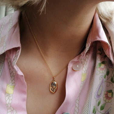 Flaming Heart Locket Necklace | Love Pendant Necklaces for Women by Scream Pretty