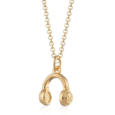 Headphones Necklace | Women's Music-themed Pendant Necklace by Scream Pretty