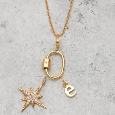 Large Sparkling Starburst Charm | Celestial Star Charms for Charm Bracelet or Necklace | Scream Pretty