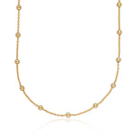 Satellite Chain Necklace | Silver & Gold Bead Chain Necklace for Women | Scream Pretty