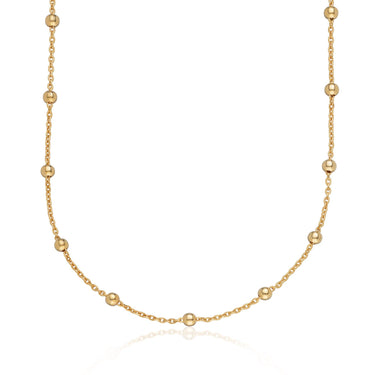 Satellite Chain Necklace | Silver & Gold Bead Chain Necklace for Women | Scream Pretty