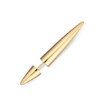 Spike Double Sided Stud Single Earring Gold Plated Single Earring by Scream Pretty