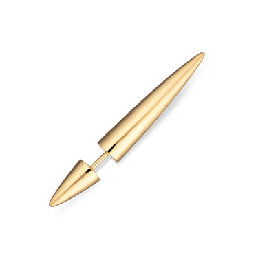 Spike Double Sided Stud Single Earring Gold Plated Single Earring by Scream Pretty