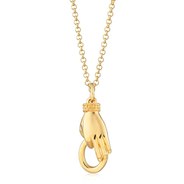 Vintage Hand Charm Collector Necklace | Charm Collector Necklaces | Scream Pretty