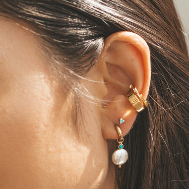 Wide Ear Cuff | Silver & Gold Ear Wrap Earring for Non-Pierced Ears | Scream Pretty