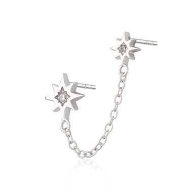 Hannah Martin Chained Star Studs Single Earring by Scream Pretty