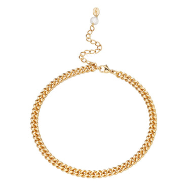 Curb Chain Anklet | Chunky Ankle Chain Silver & Gold | Scream Pretty x Hannah Martin
