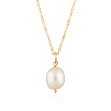 Baroque Pearl Necklace | Silver & Gold Pearl Pendant Necklace for Women by Scream Pretty x Hannah Martin