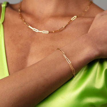 Long Link Chain Bracelet | Silver & Gold Chunky Chain Bracelet for Women | Scream Pretty