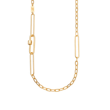 Mismatched Long Link Carabiner Chain Necklace | Chunky Chain Necklaces for Women | Scream Pretty