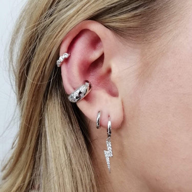 Celestial Chunky Ear Cuff | Silver & Gold Ear Wrap Earring for Non-Pierced Ears | Scream Pretty