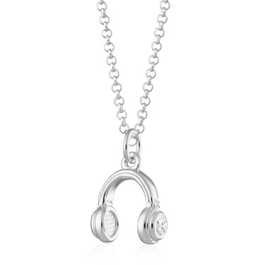 Headphones Necklace | Women's Music-themed Pendant Necklace by Scream Pretty