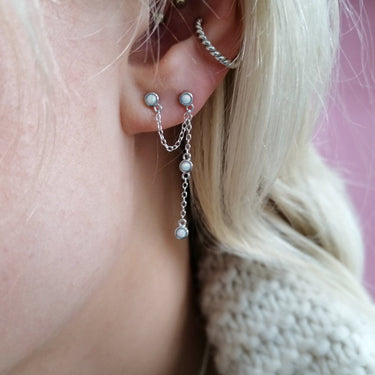 Opal Chandelier Stud Single Earring  Single Earring by Scream Pretty