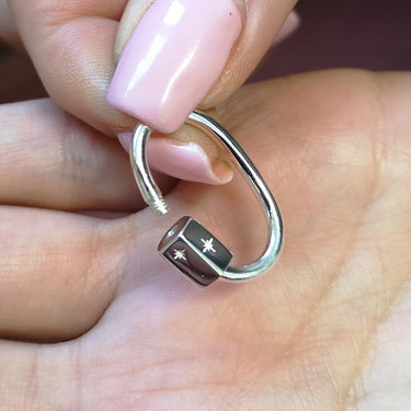 Oval Carabiner Charm Lock for Charm Collector Necklace | Scream Pretty
