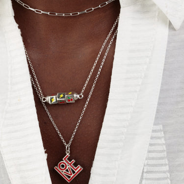 Vegas Baby Necklace | Women's Las Vegas Necklace in Silver & Gold by Scream Pretty