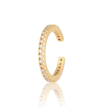 Slim Sparkling Ear Cuff | Silver & Gold Ear Wrap Earring for Non-Pierced Ears | Scream Pretty