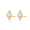 Audrey Stud Earrings Gold Plated Earrings by Scream Pretty