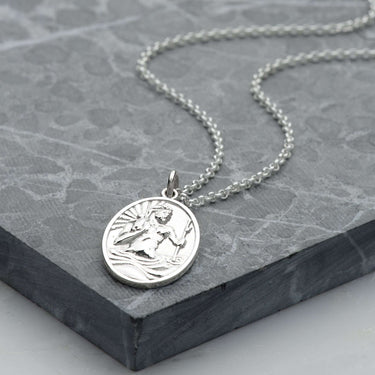 St Christopher Necklace | Good Luck Pendant Necklaces for Women by Scream Pretty