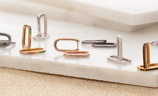 Scream Pretty Sterling Silver Oval Huggie Hoop Earring Collection