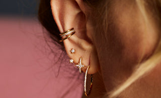 Christmas gifting for women, silver earrings ear stack