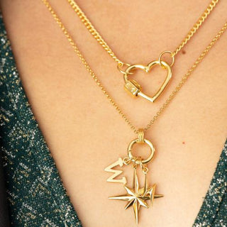 Charm collector and charm carriers in silver and gold by Scream Pretty