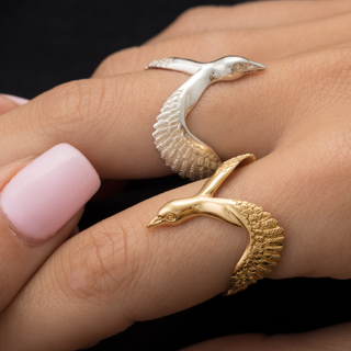 Statement rings in silver and gold by Scream Pretty