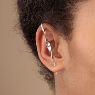 Climber and Crawler Earrings in Silver and Gold by Scream Pretty