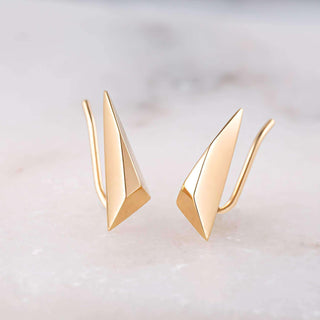 Climber and Crawler Earrings in Silver and Gold by Scream Pretty