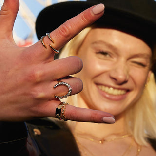 Silver and Gold Rings including open style Rings and stacking rings by Scream Pretty
