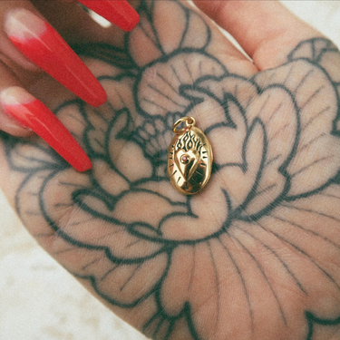 Flaming Heart Locket Charm | Love Charms for Charm Bracelet or Necklace | Scream Pretty